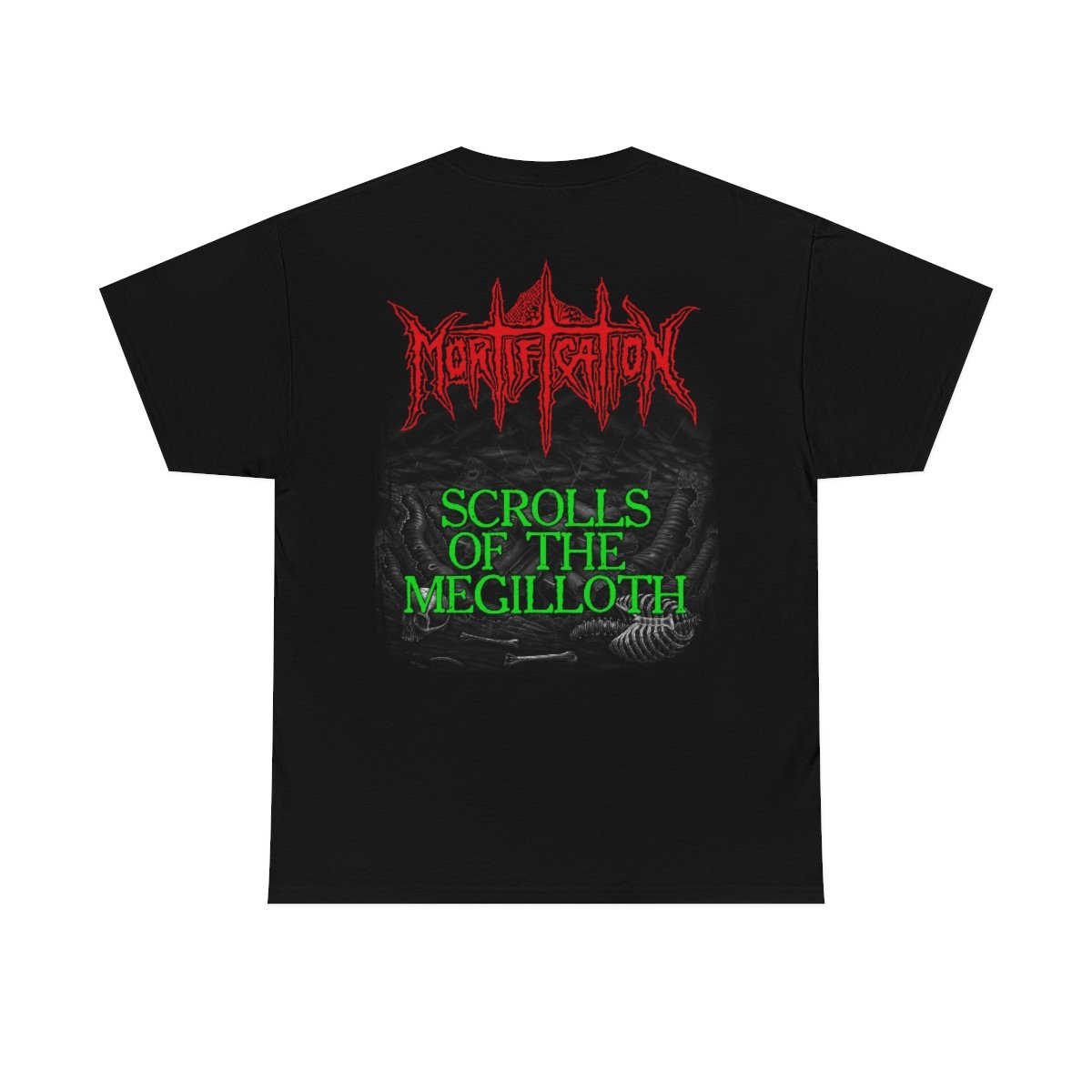 Mortification – Scrolls of the Megilloth Two Sided Short Sleeve Tshirt (5000D)