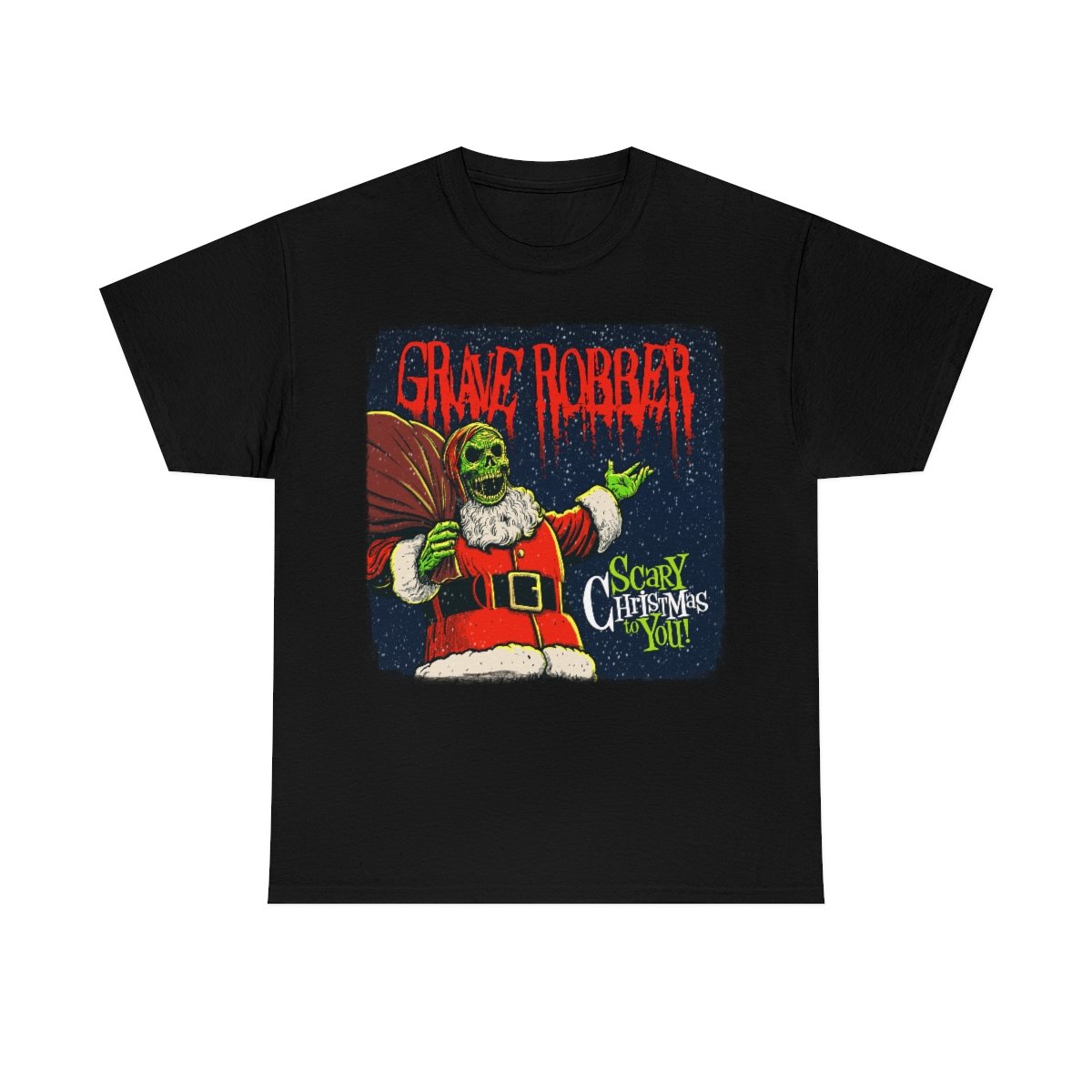 Grave Robber – Scary Christmas Short Sleeve Tshirt (5000)