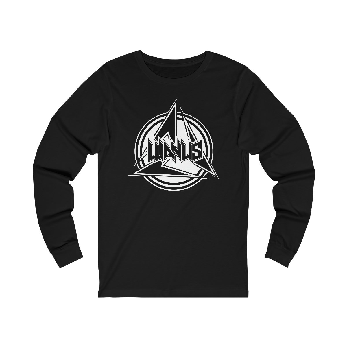 Wanus – Black Logo Long Sleeve Tshirt 3501