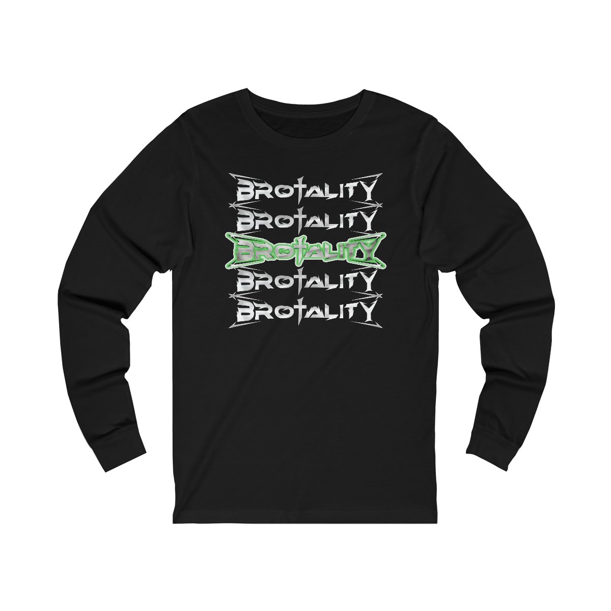 Brotality Stacked Logos Long Sleeve Tshirt 3501