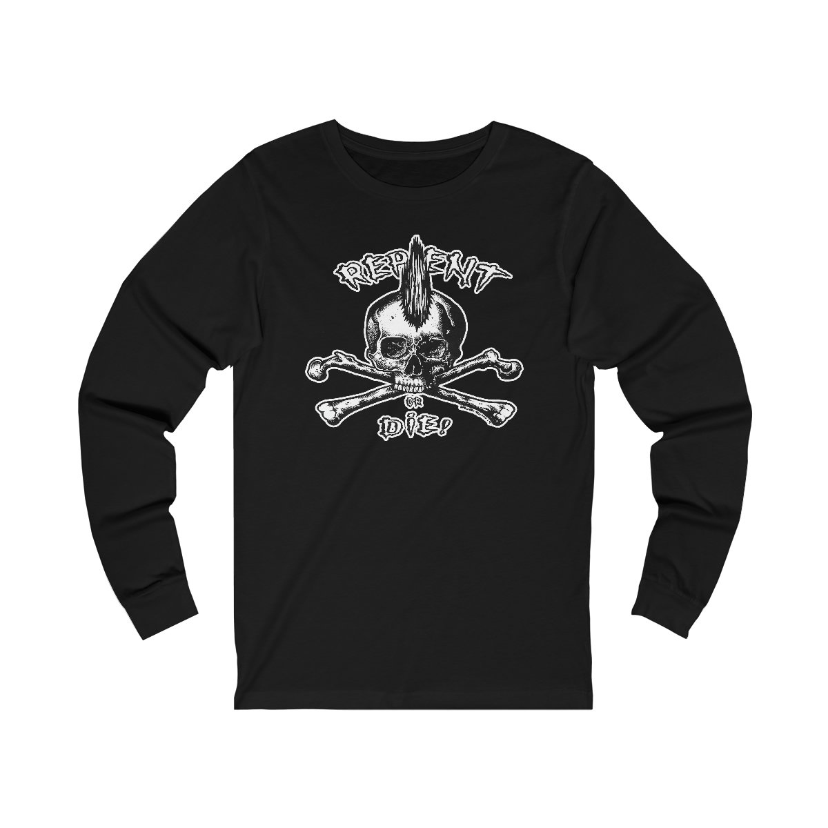 livetwice_punkart – Repent or Die Long Sleeve Tshirt 3501