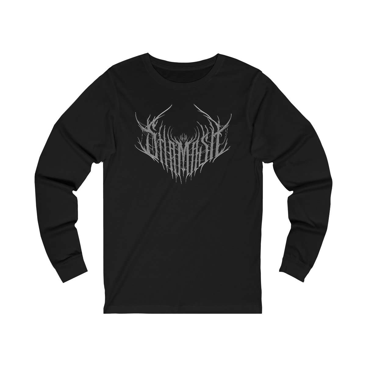 Shamash Grey Webs Logo Long Sleeve Tshirt 3501