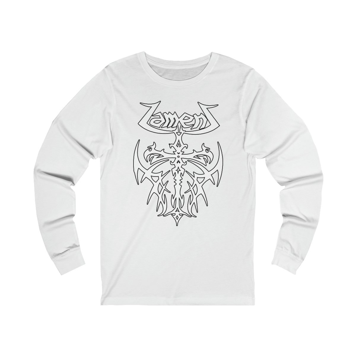 Lament Tribal Outlined Long Sleeve Tshirt 3501
