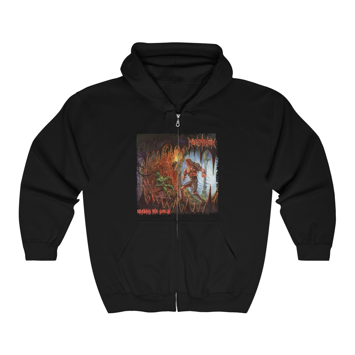 Mortification – Erasing The Goblin Cavern Version Full Zip Hooded Sweatshirt