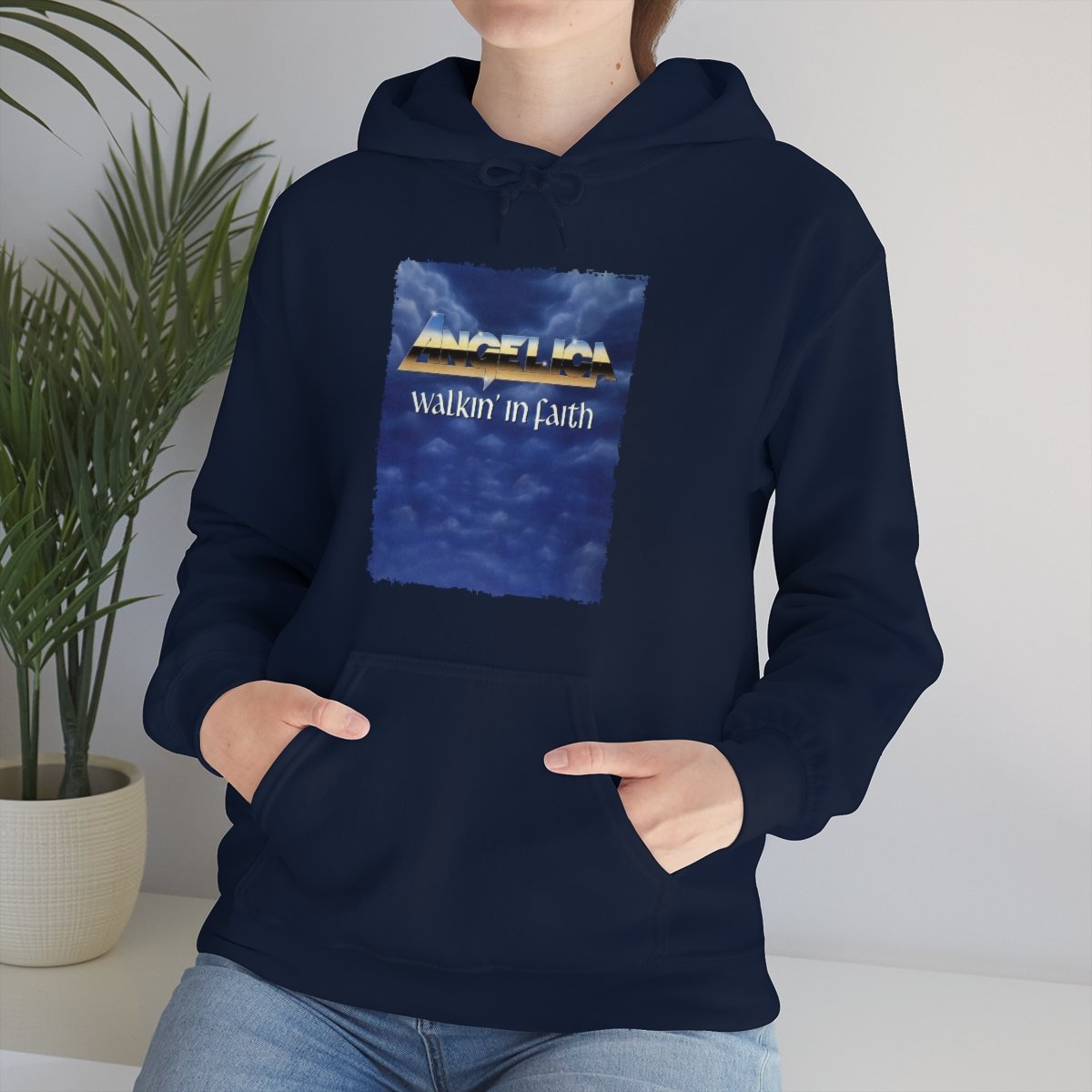 Angelica – Walkin’ In Faith Pullover Hooded Sweatshirt 185MD
