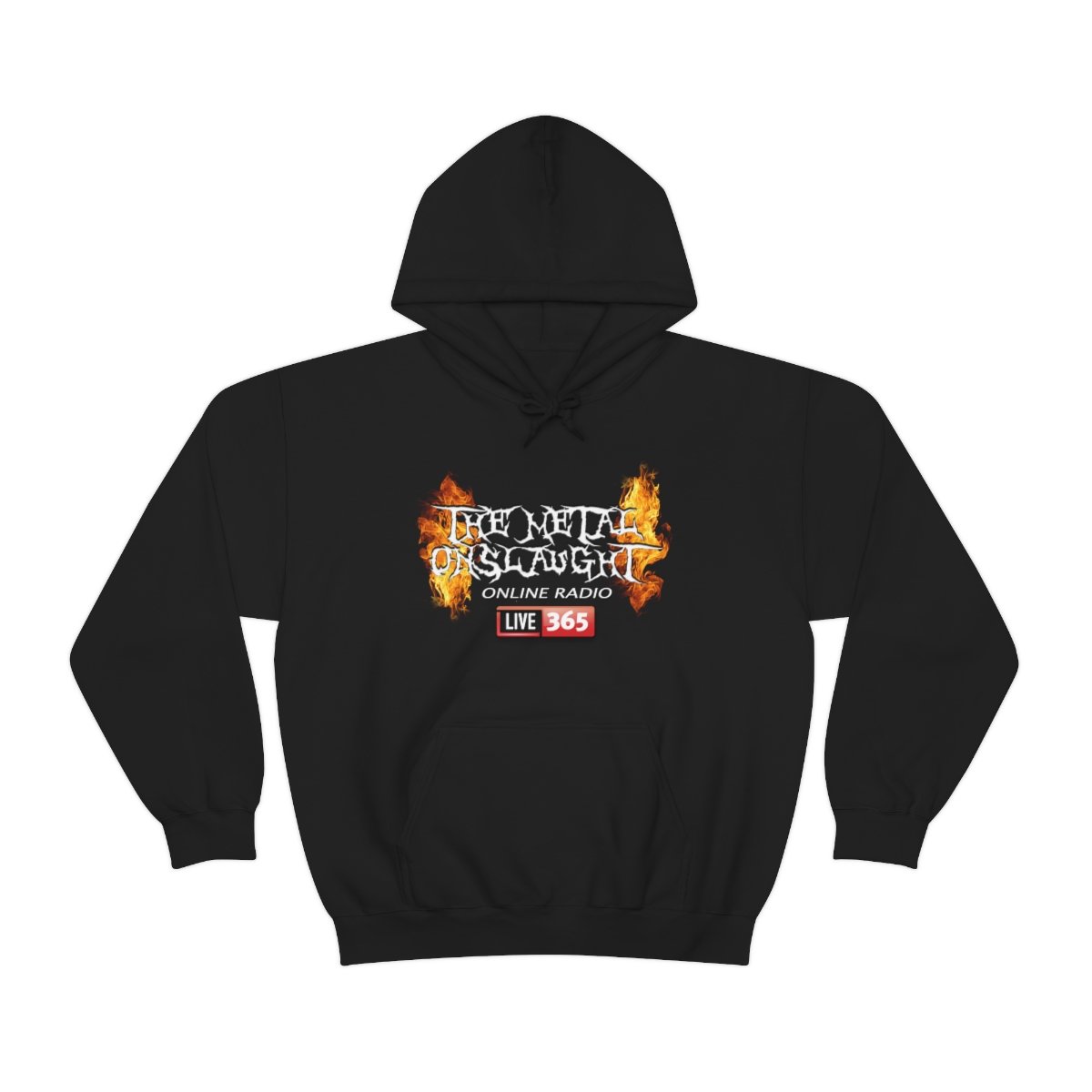TMO Online Radio365 With Shows On Back Pullover Hooded Sweatshirt (18500D)