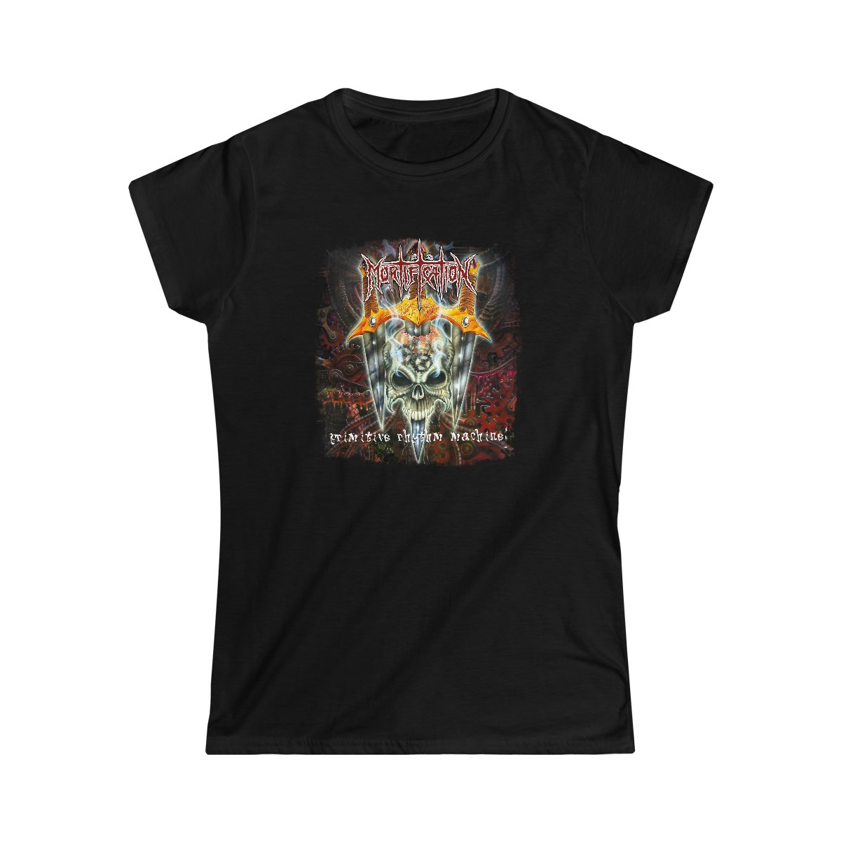 Mortification – Primitive Rhythm Machine Women’s Short Sleeve Tshirt 64000L