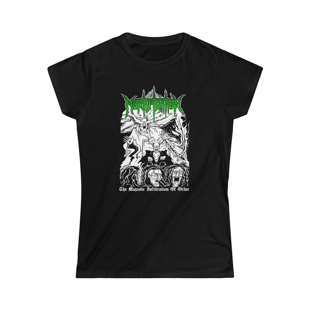 Mortification – The Majestic Infiltration of Order Women’s Short Sleeve Tshirt 64000LD