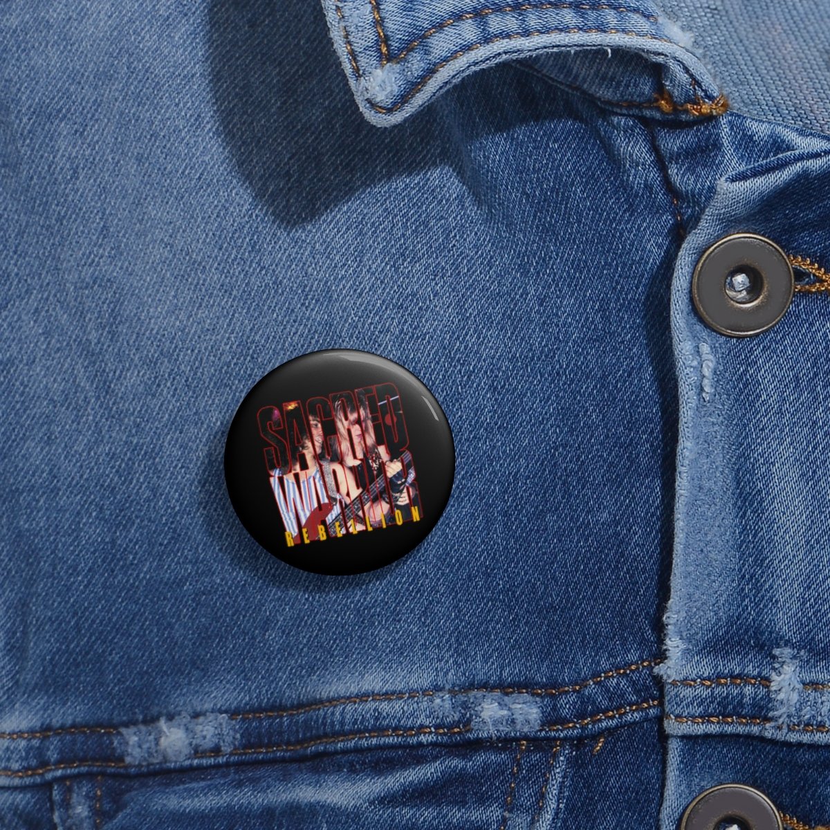 Sacred Warrior – Rebellion Pin Buttons