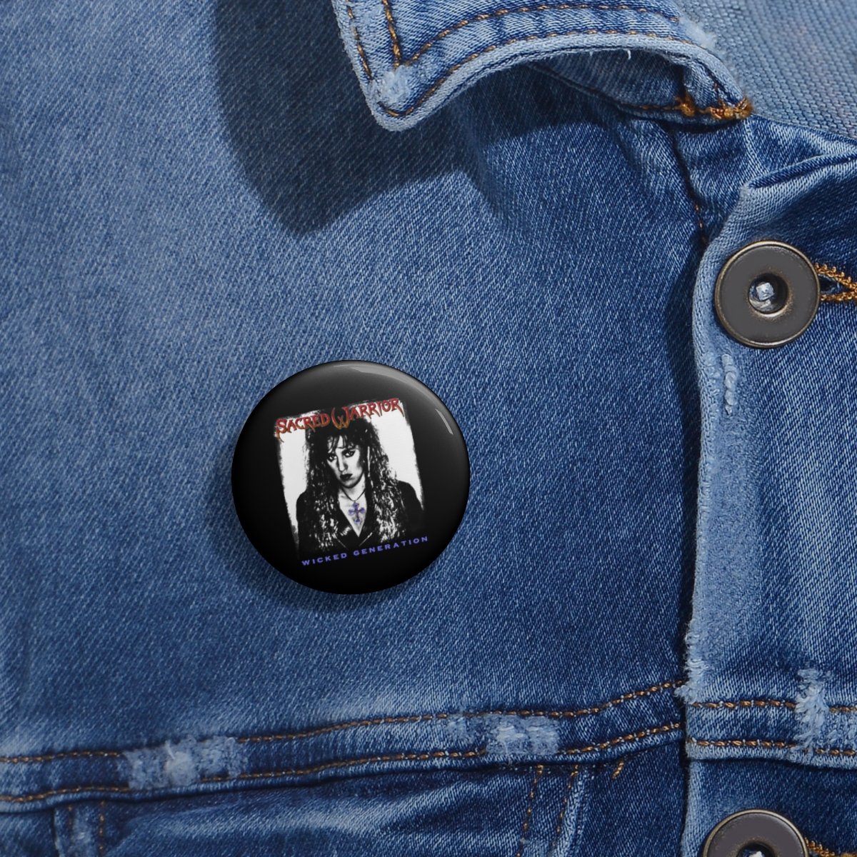 Sacred Warrior – Wicked Generation Pin Buttons