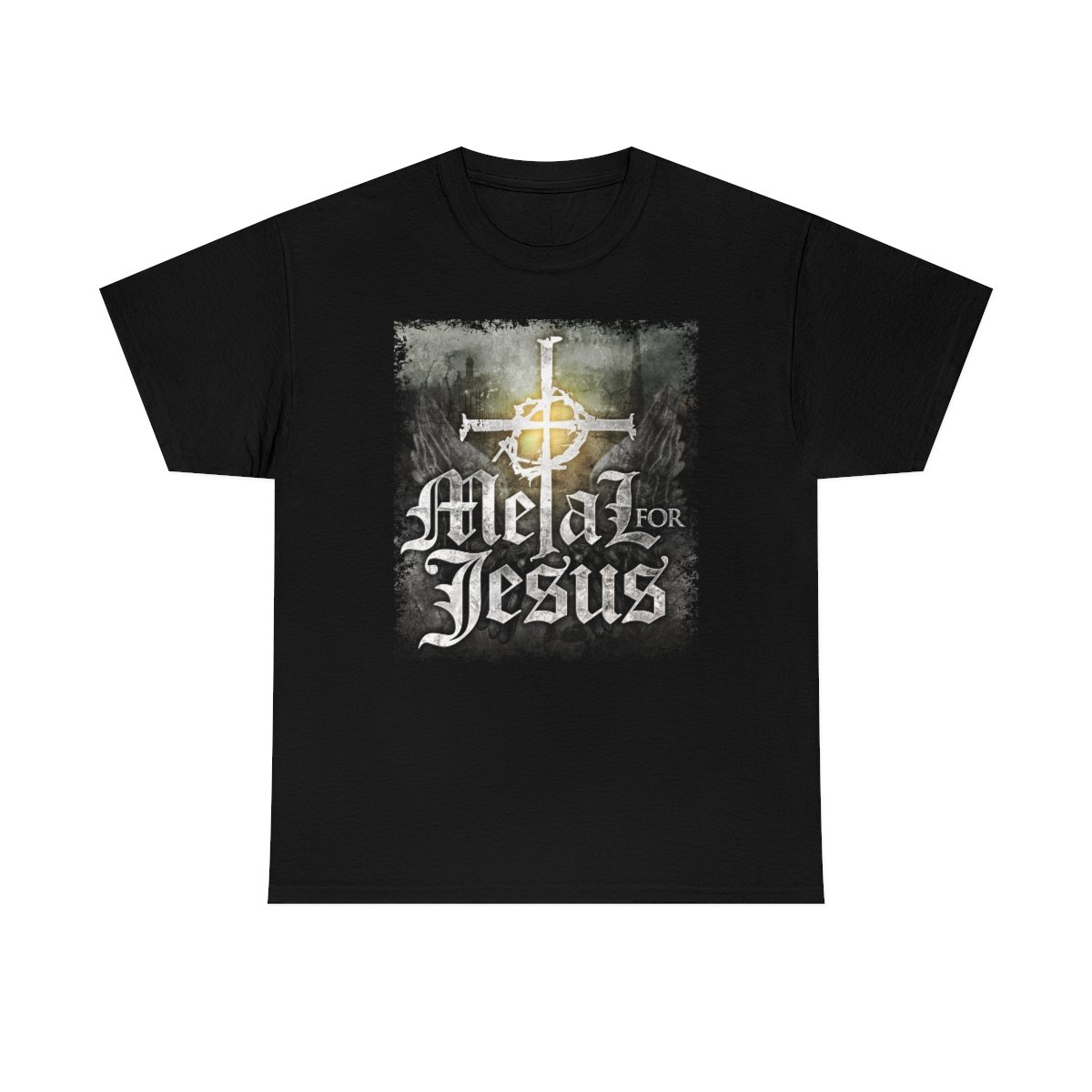 Metal Bible Support – Metal For Jesus Short Sleeve Tshirt (5000)