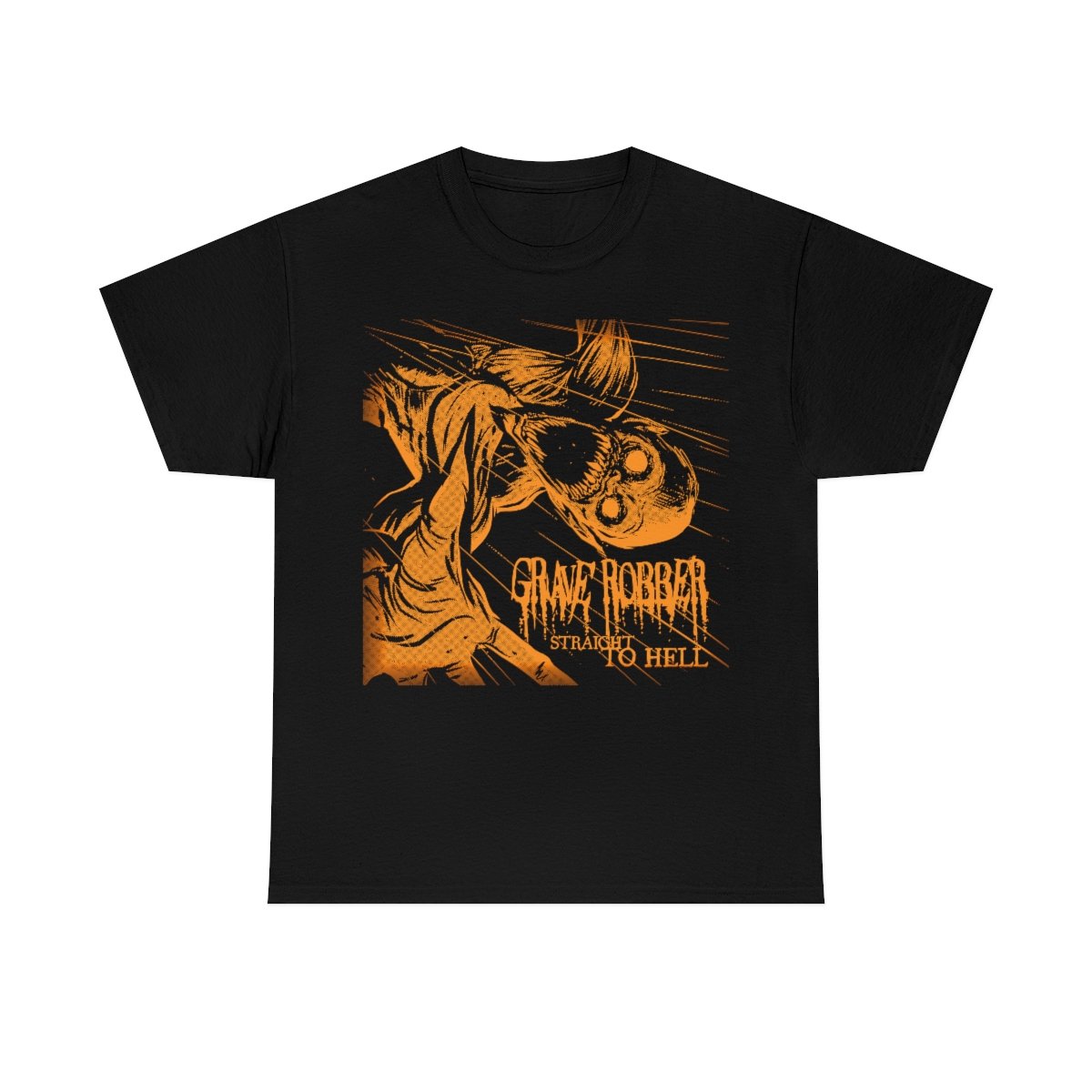Grave Robber Straight to Hell (Limited Edition Orange) Short Sleeve Tshirt (5000)