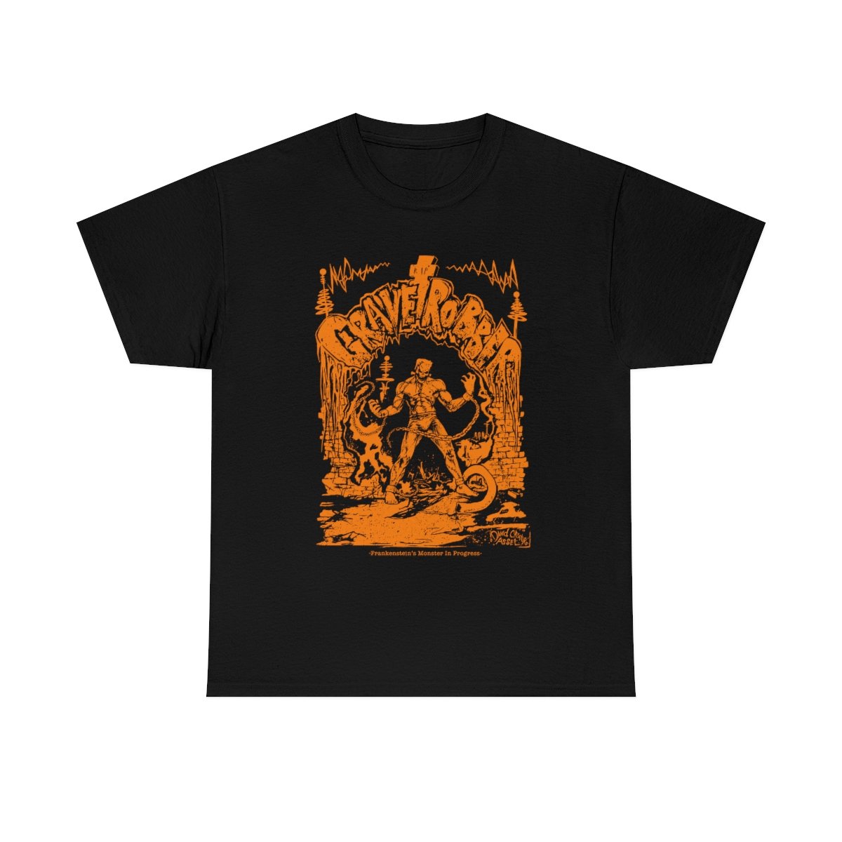 Grave Robber Monster in Progress (Limited Edition Orange) Short Sleeve Tshirt (5000)