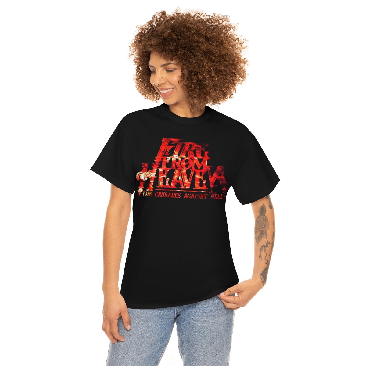 Fire From Heaven Crusades Logo Fire Red Short Sleeve Tshirt (5000)