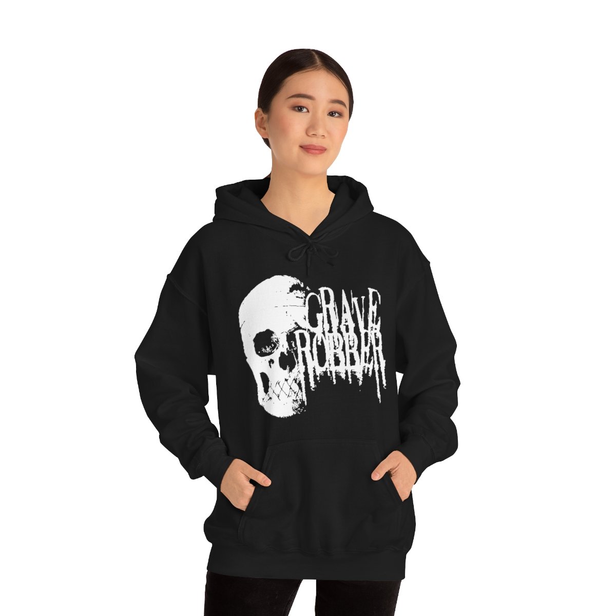 Grave Robber Skull Logo Pullover Hooded Sweatshirt