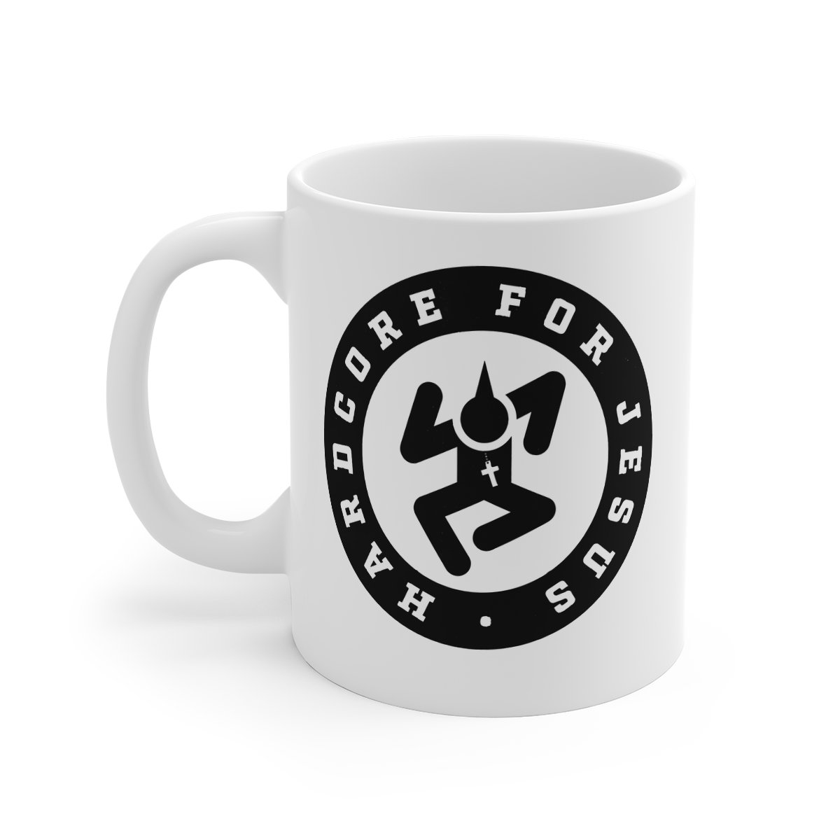 Hardcore for Jesus Logo White mug 11oz