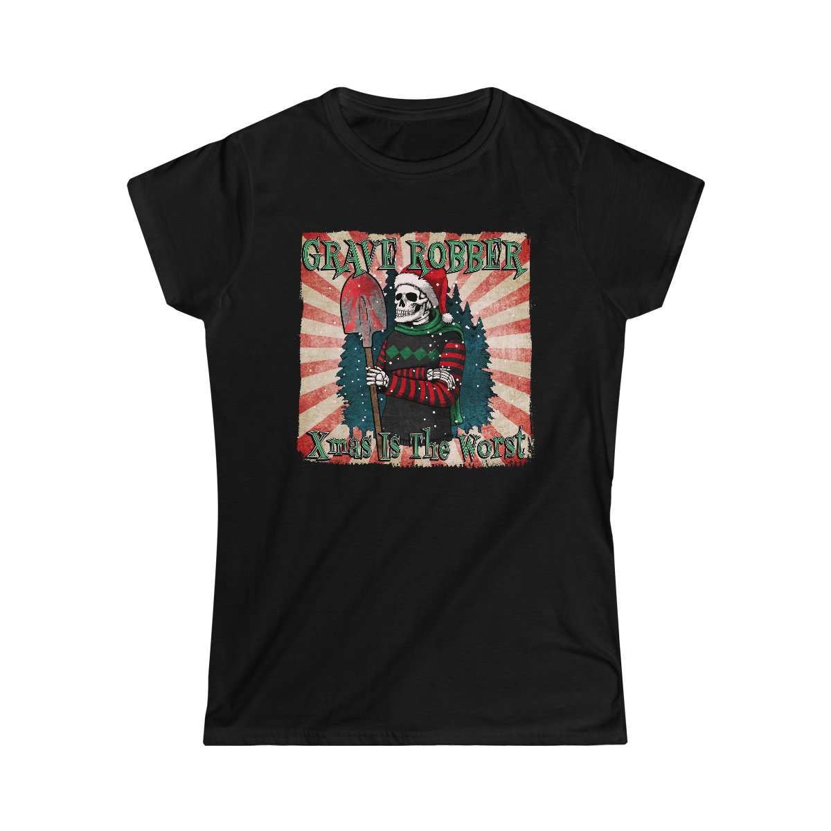 Grave Robber – Xmas Is The Worst Women’s Short Sleeve Tshirt