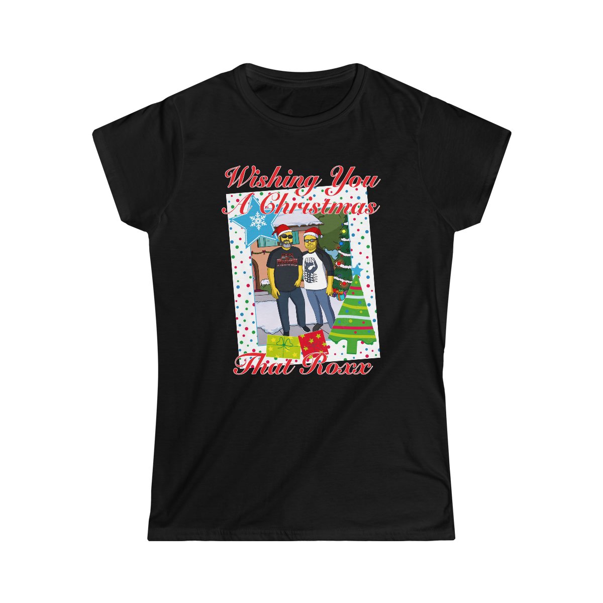 Roxx Productions – Christmas That Roxx Women’s Short Sleeve Tshirt 64000L