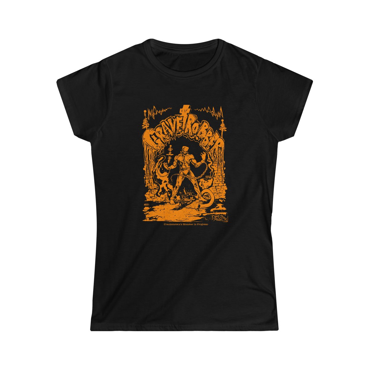 Grave Robber Monster in Progress (Limited Edition Orange) Women’s Short Sleeve Tshirt