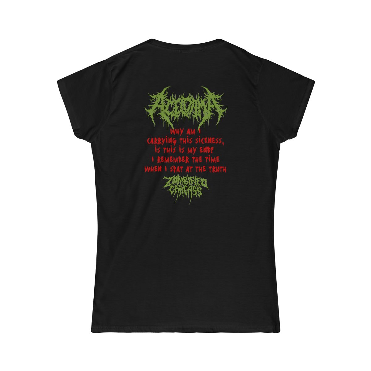 Aceldama – Zombified Carcass Women’s Short Sleeve Tshirt 64000LD