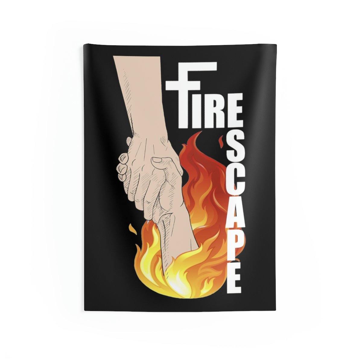 Fire Escape Logo Indoor Wall Tapestries