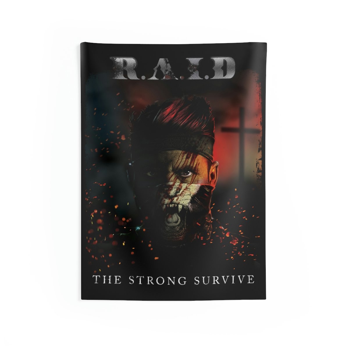R.A.I.D – The Strong Survive Indoor Wall Tapestry