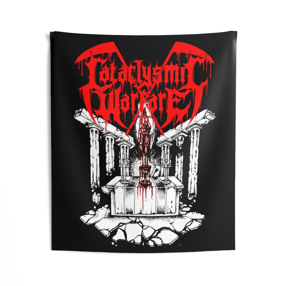 Cataclysmic Warfare – Drink The Blood Indoor Wall Tapestries