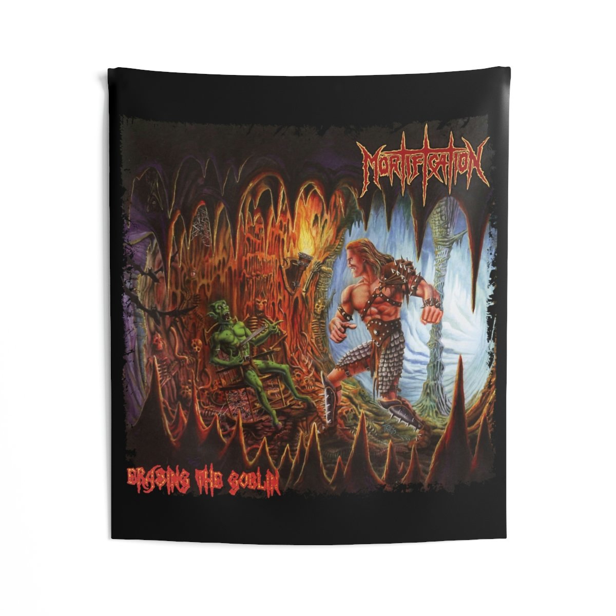 Mortification – Erasing the Goblin Cavern Edition Indoor Wall Tapestries