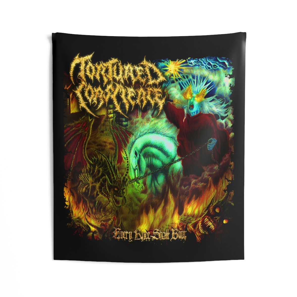 Tortured Conscience – Every Knee Shall Bow Indoor Wall Tapestries