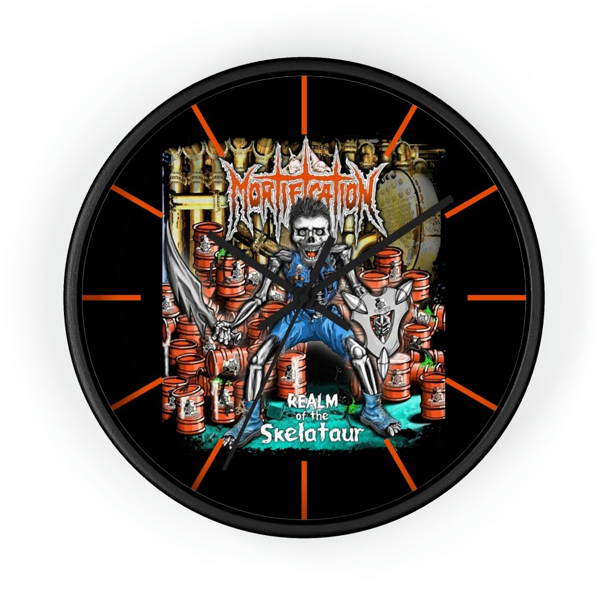 Mortification – Realm of the Skelataur Wall clock