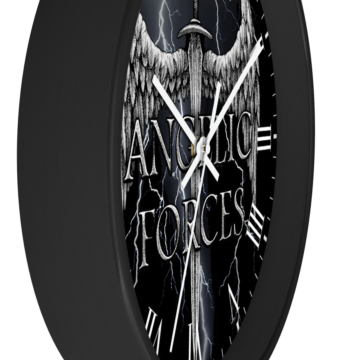 Angelic Forces Lightning Wall clock