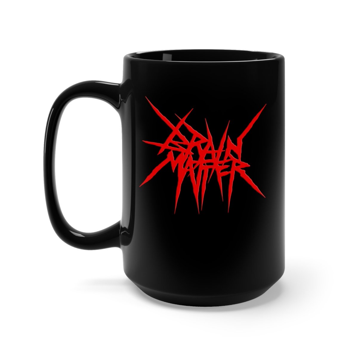 Brain Matter – Red Logo 15oz Black Mug