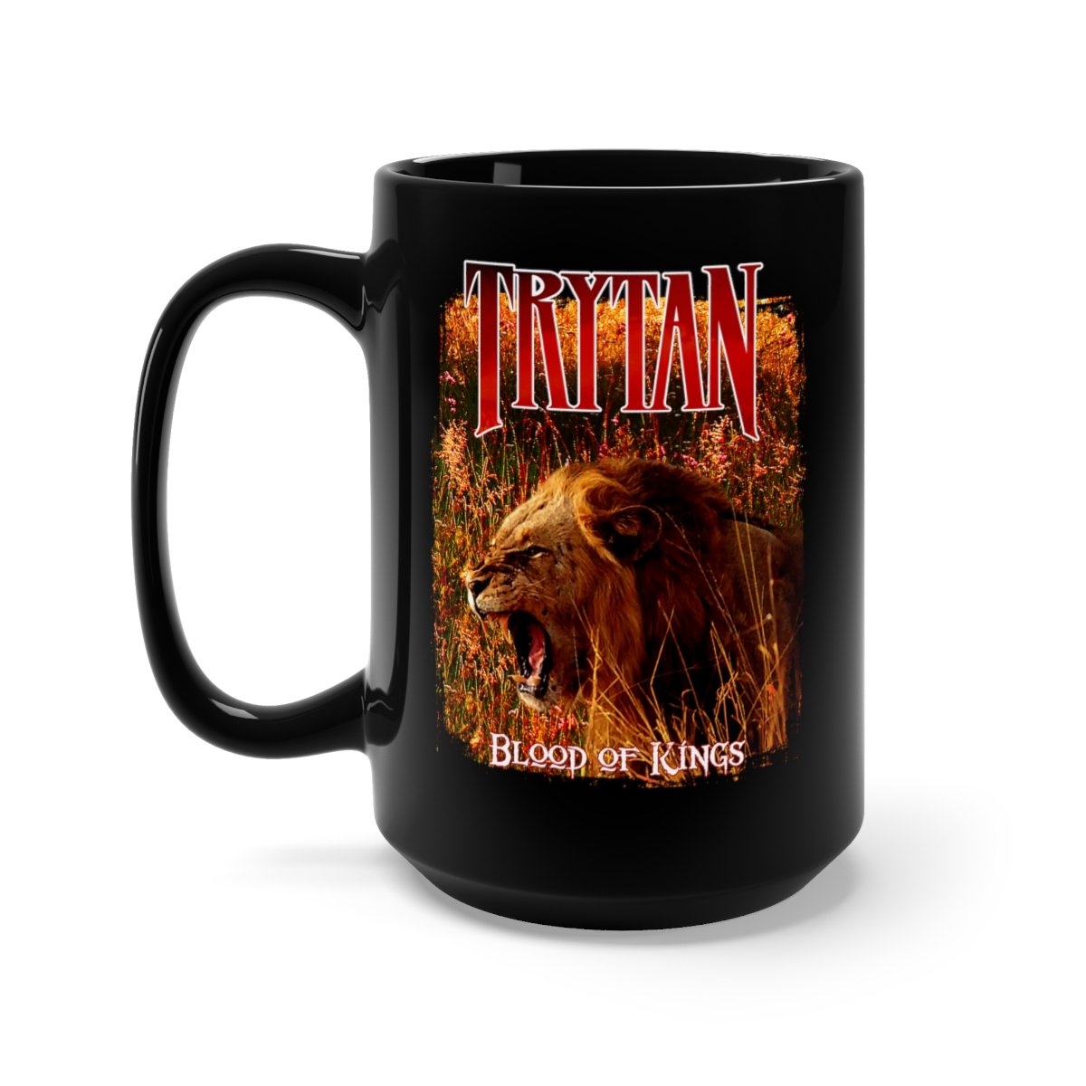 Trytan – Blood of Kings Lion Black Mug 15oz