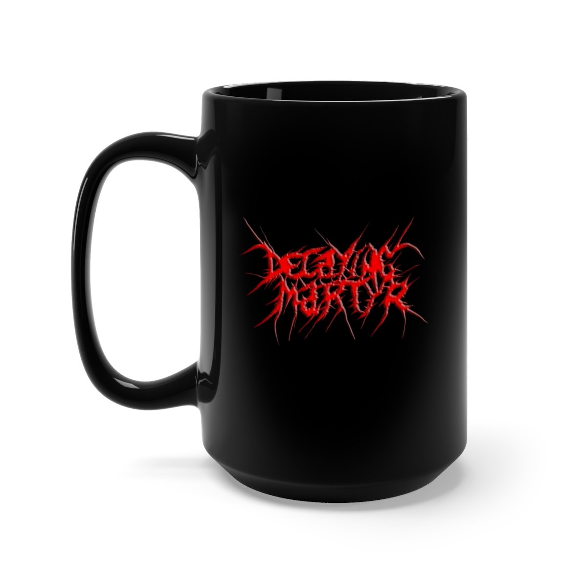 Decaying Martyr 3D Logo (Red) 15oz Black Mug
