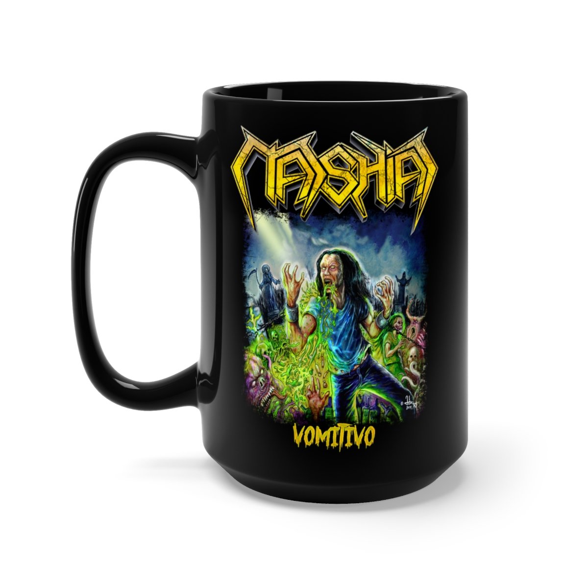 Mashiaj – Vomitivo 15oz Black Mug