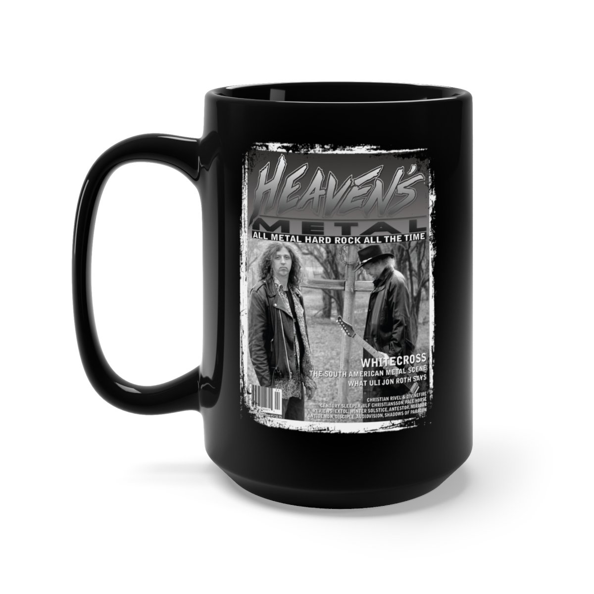 Heaven’s Metal Magazine Issue 57 Whitecross Black Mug 15oz