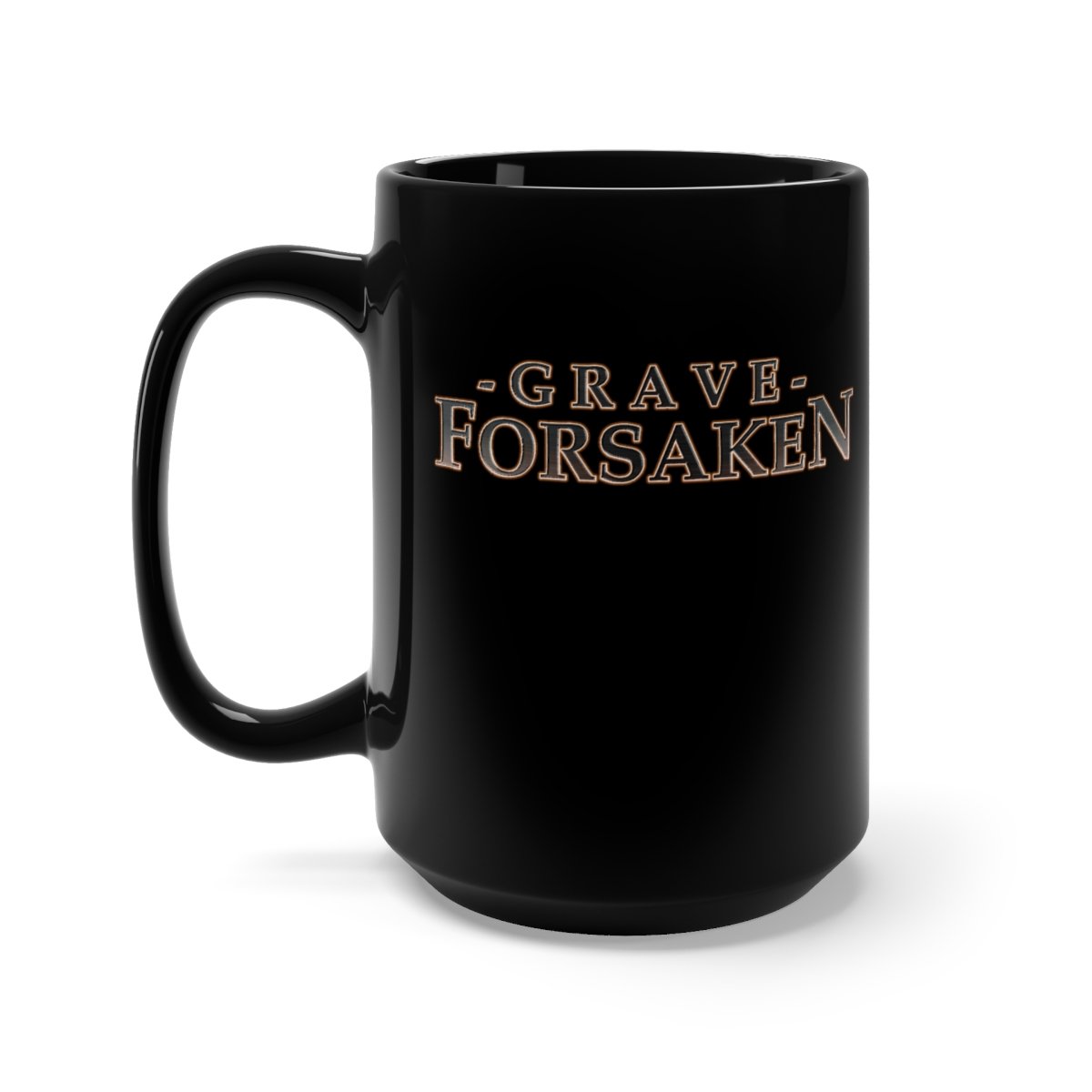 Grave Forsaken Logo Black Mug 15oz