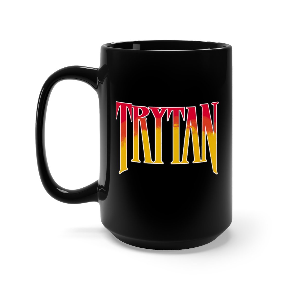 Trytan Logo Sylentiger Era Black Mug 15oz