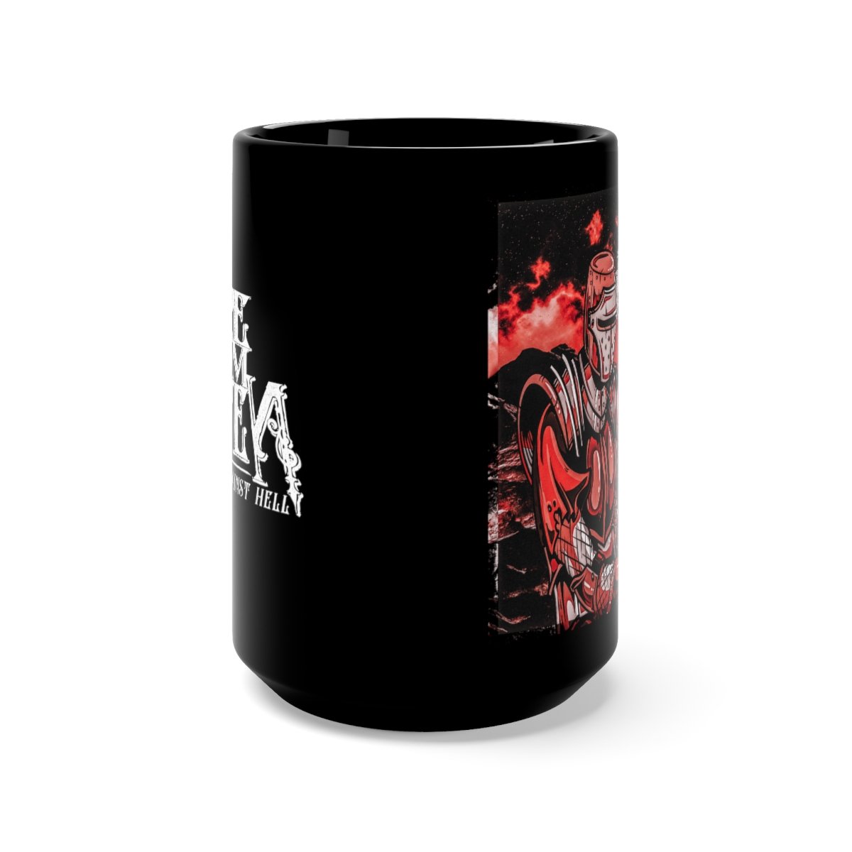Fire From Heaven The Crusades From Heaven Black Mug 15oz