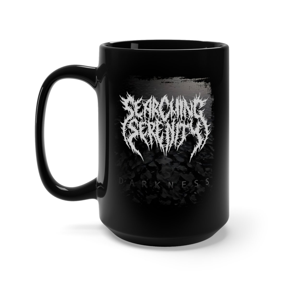 Searching Serenity – Darkness 15oz Black Mug