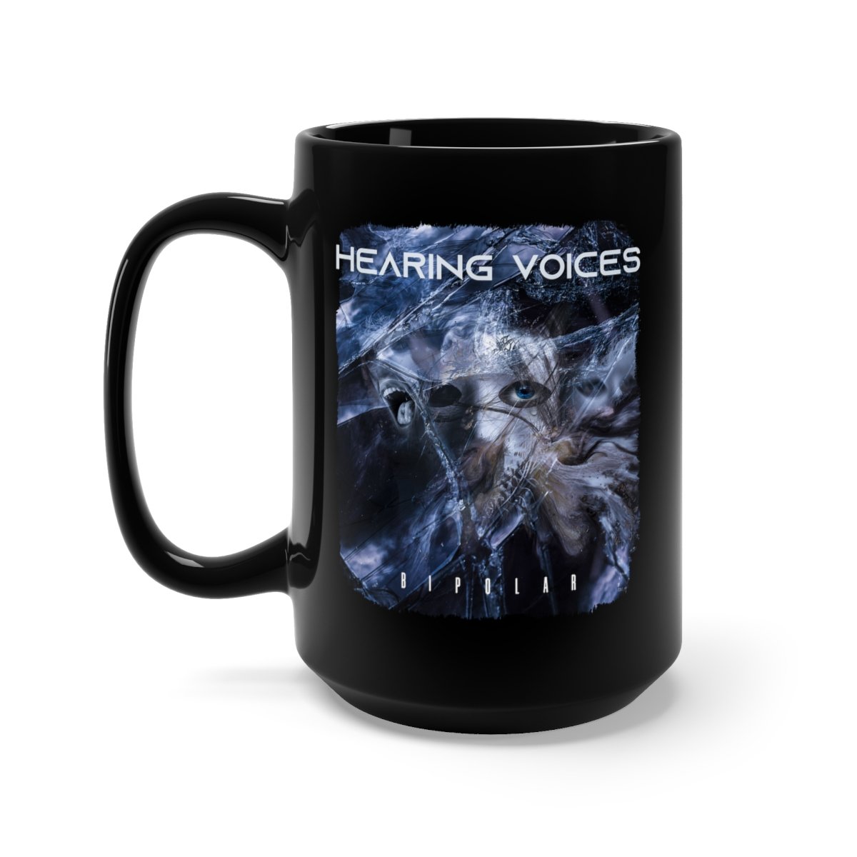 Hearing Voices – Bipolar 15oz Black Mug