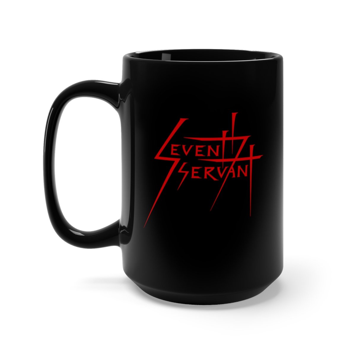 Seventh Servant Classic Logo 15oz Black Mug