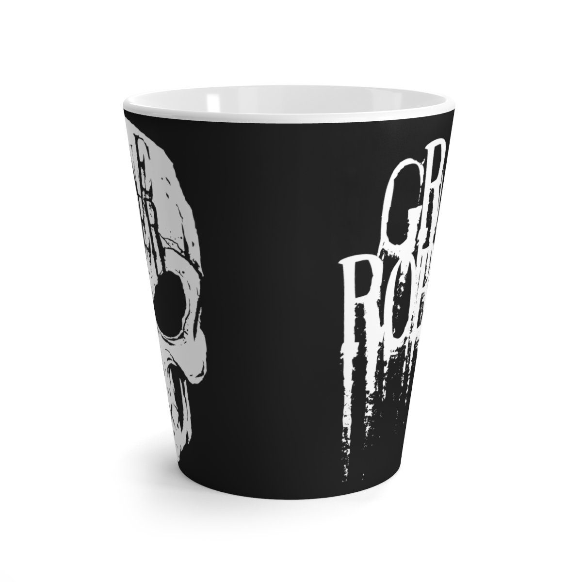 Grave Robber Skull Latte mug