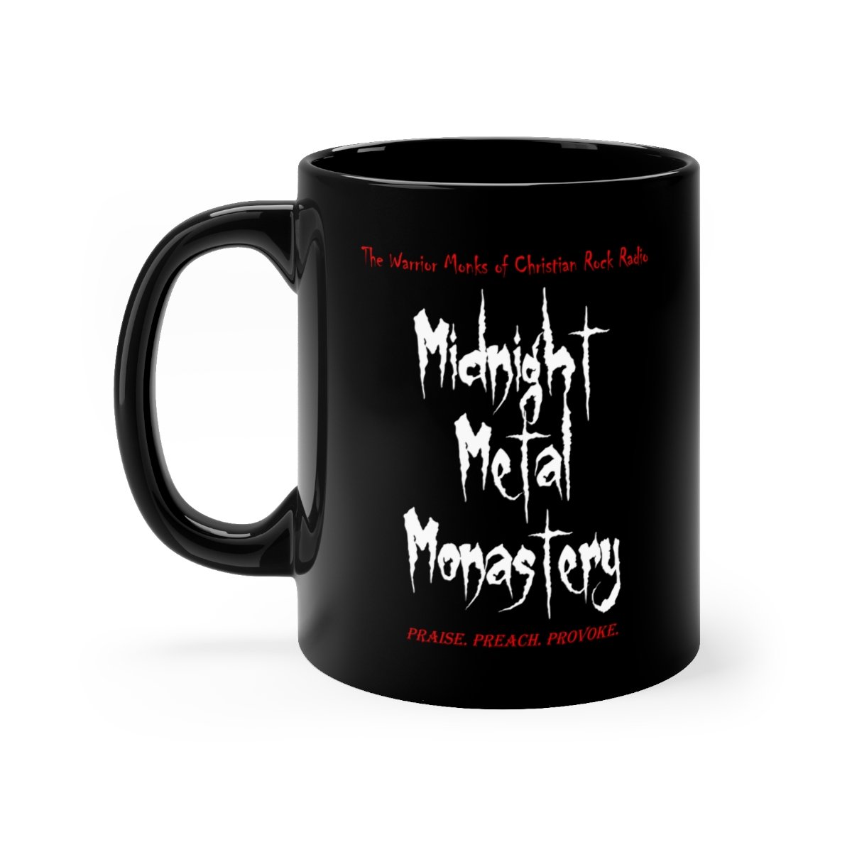 Midnight Metal Monastery 11oz Black mug