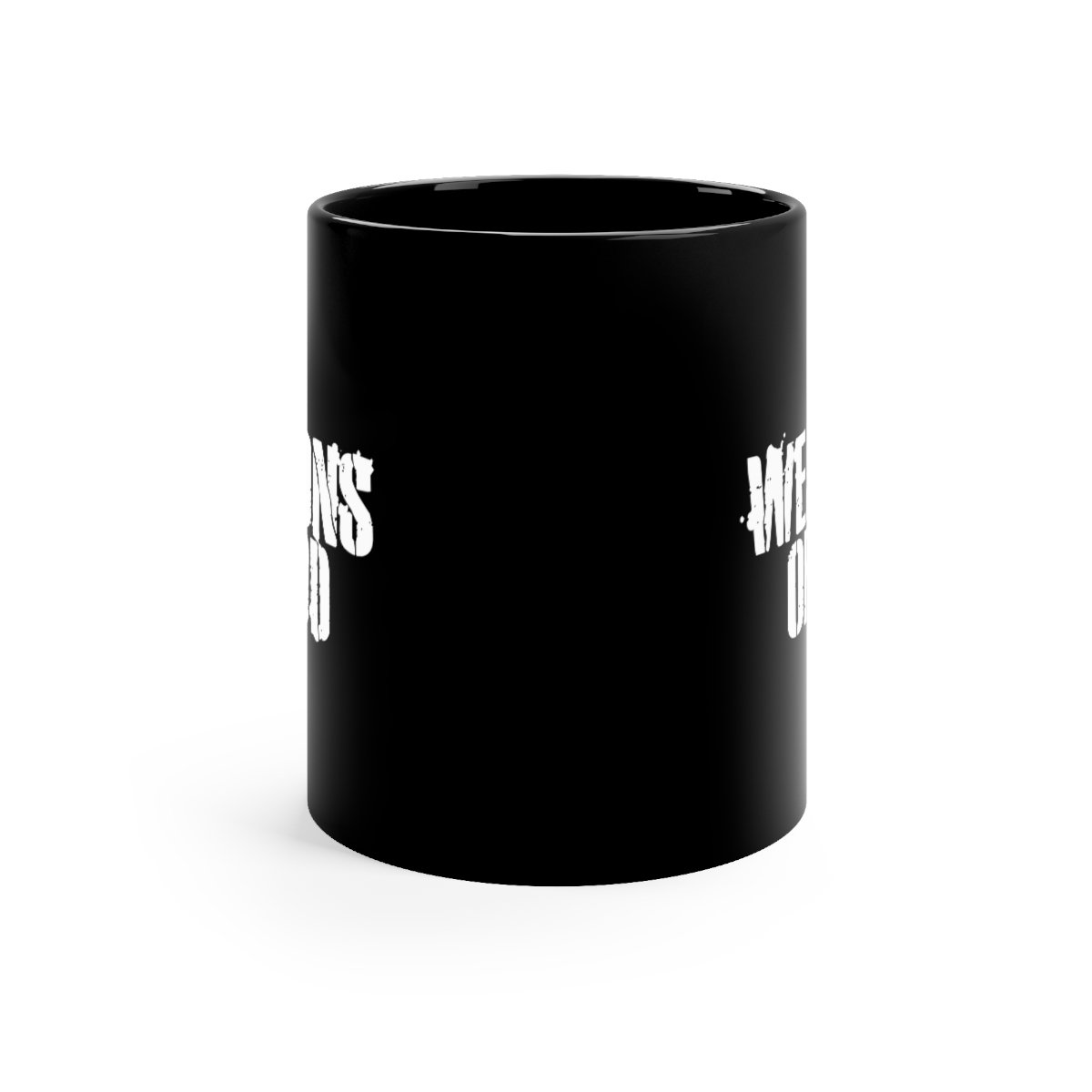 Weapons of God Logo 11oz Black mug