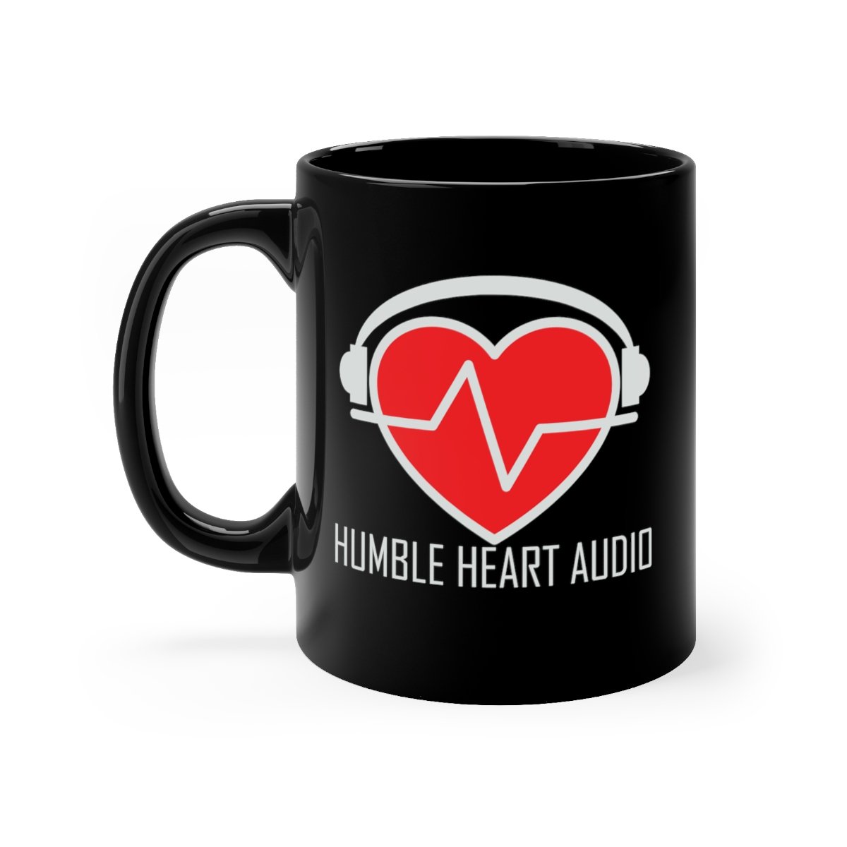 Humble Heart Audio Black mug 11oz