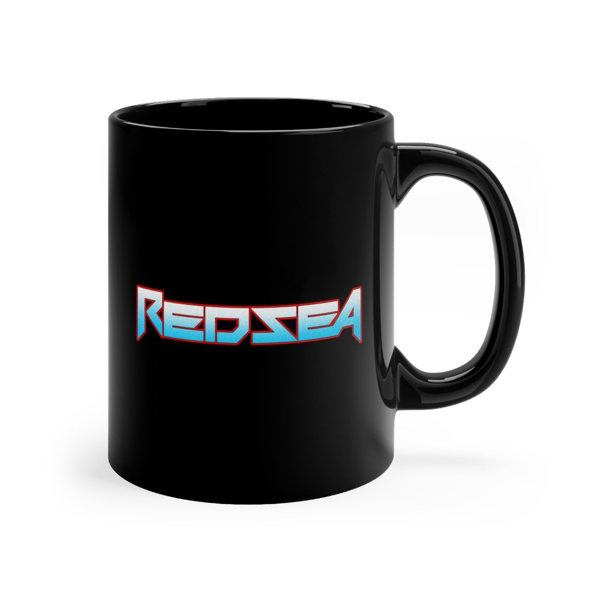 Red Sea Color Logo 11oz Black mug