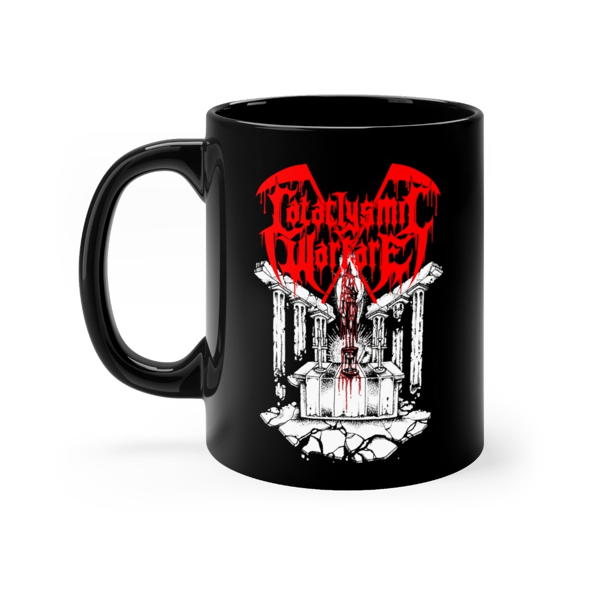 Cataclysmic Warfare – Drink The Blood 11oz Black mug