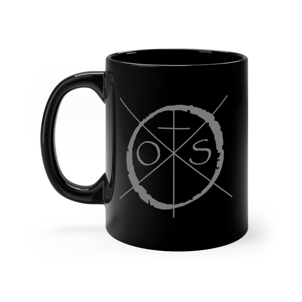Outside the Shadows OTS Logo Black mug 11oz