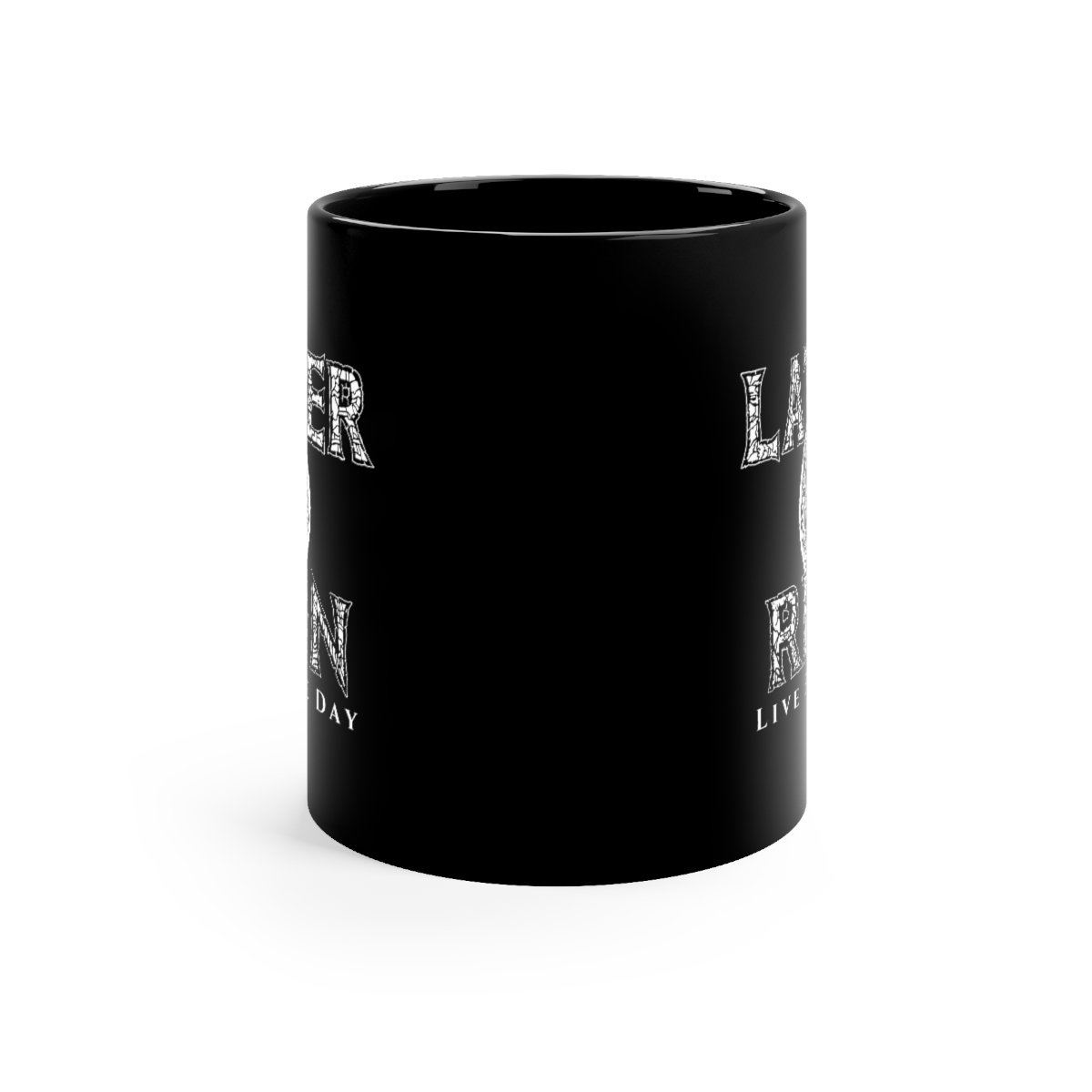 Latter Reign – Live For The Day Logo 11oz Black mug